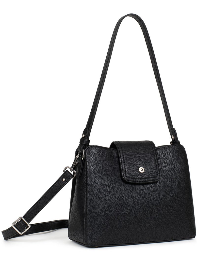 Bolso de hombro 1 asa maya hexagona Negro - Kiabi