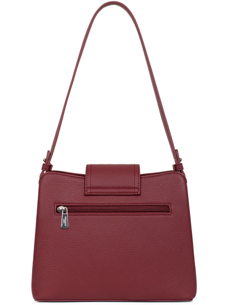 Bolso de hombro 1 asa maya hexagona Rojo carmín - Kiabi