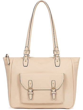 Bolso de hombro 2 asas - a4 - cuero de vaca taima hexagona