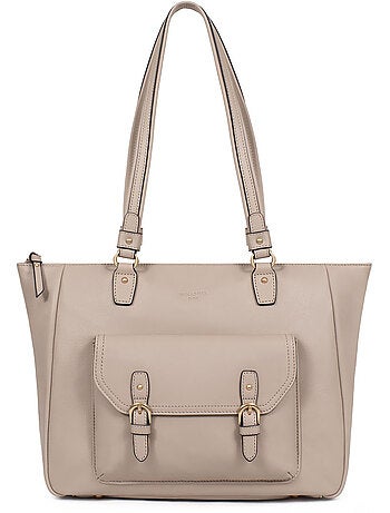Bolso de hombro 2 asas - a4 - cuero de vaca taima hexagona