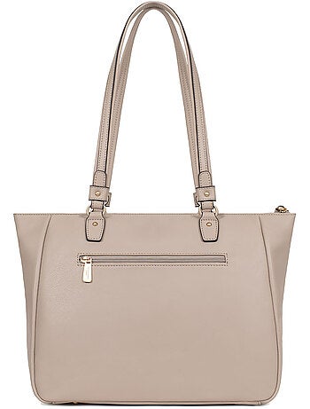 Bolso de hombro 2 asas - a4 - cuero de vaca taima hexagona