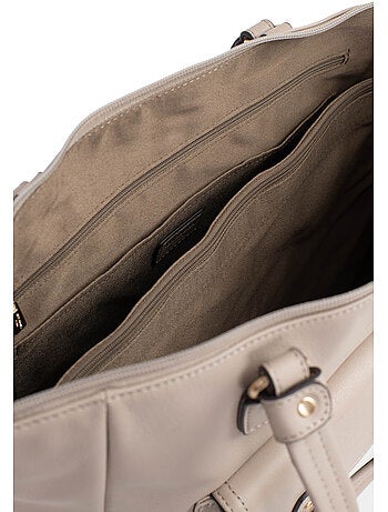Bolso de hombro 2 asas - a4 - cuero de vaca taima hexagona