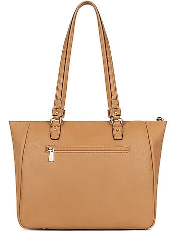Bolso de hombro 2 asas - a4 - cuero de vaca taima hexagona