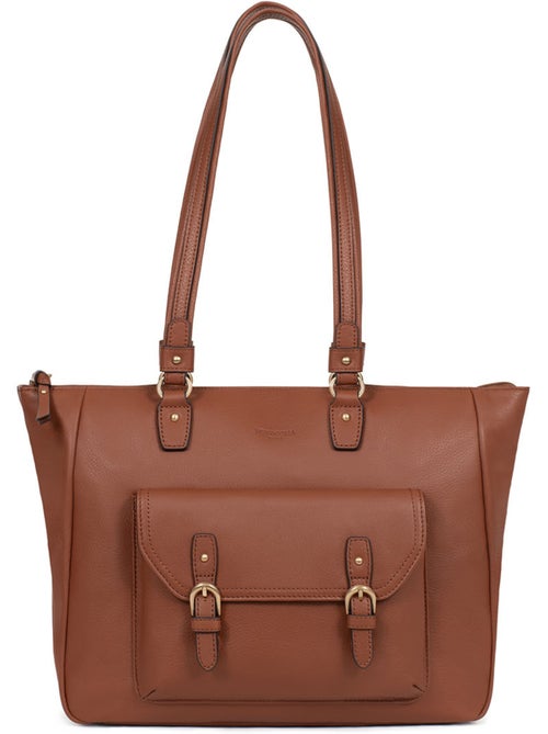 Bolso de hombro 2 asas - a4 - cuero de vaca taima hexagona - Kiabi