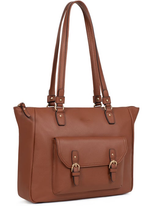 Bolso de hombro 2 asas - a4 - cuero de vaca taima hexagona - Kiabi