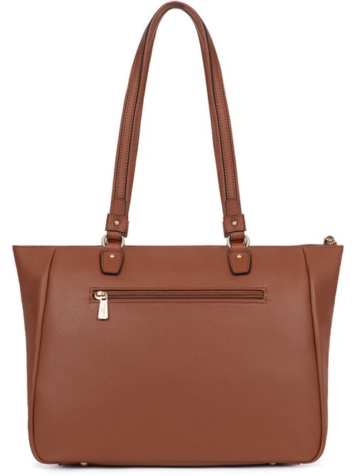 Bolso de hombro 2 asas - a4 - cuero de vaca taima hexagona - Kiabi