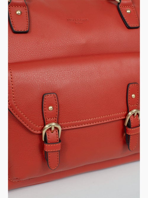 Bolso de hombro 2 asas - a4 - cuero de vaca taima hexagona - Kiabi