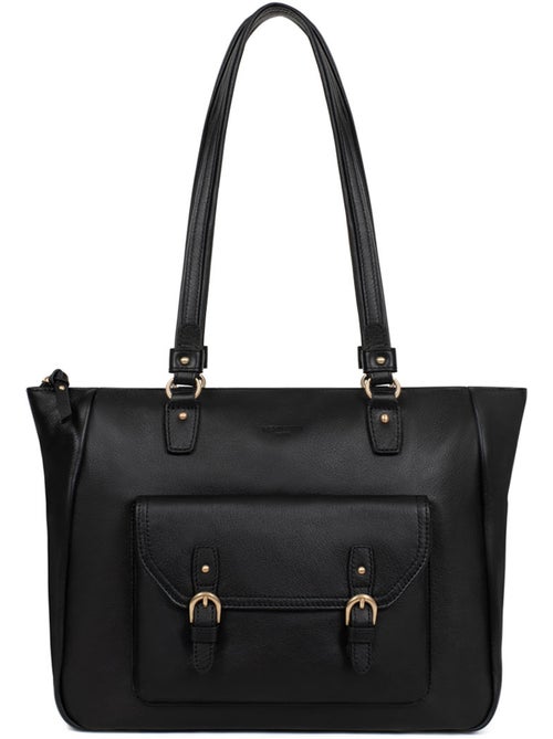 Bolso de hombro 2 asas - a4 - cuero de vaca taima hexagona - Kiabi