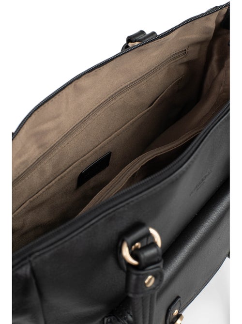 Bolso de hombro 2 asas - a4 - cuero de vaca taima hexagona - Kiabi