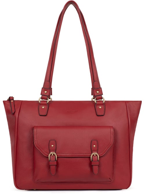 Bolso de hombro 2 asas - a4 - cuero de vaca taima hexagona - Kiabi