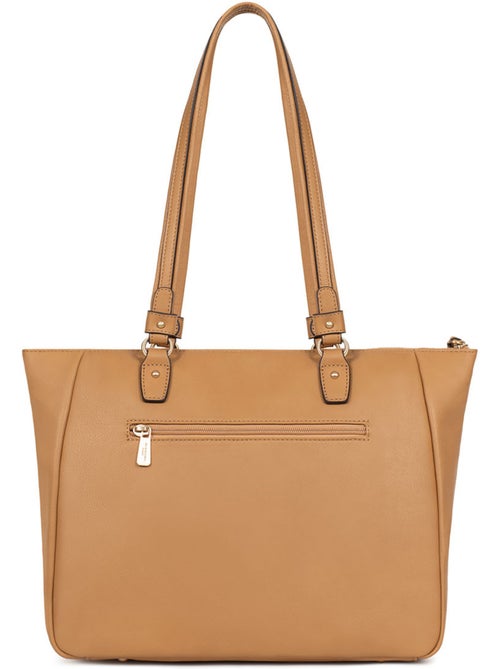 Bolso de hombro 2 asas - A4 - Cuero de vaca TAIMA - Kiabi