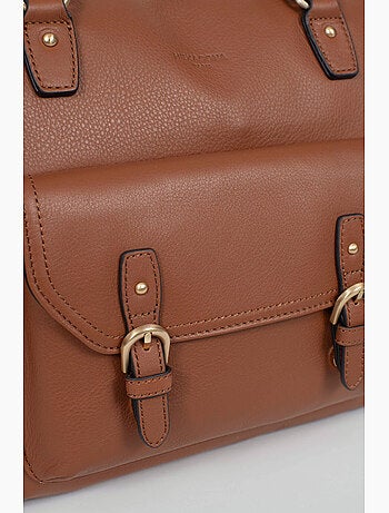 Bolso de hombro 2 asas - A4 - Cuero de vaca TAIMA