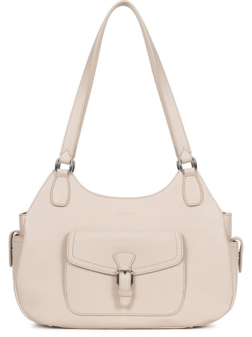 Bolso de hombro 2 asas - cuero mirabelle hexagona - Kiabi