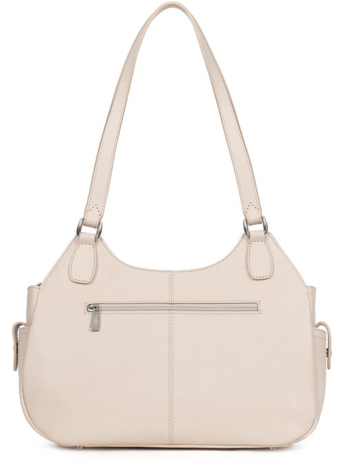 Bolso de hombro 2 asas - cuero mirabelle hexagona - Kiabi