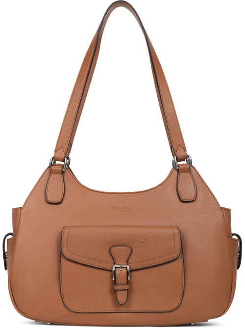 Bolso de hombro 2 asas - cuero mirabelle hexagona - Kiabi