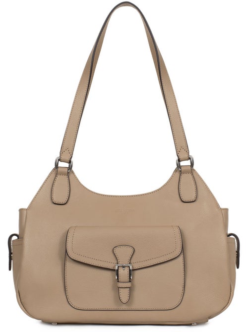 Bolso de hombro 2 asas - cuero mirabelle hexagona - Kiabi