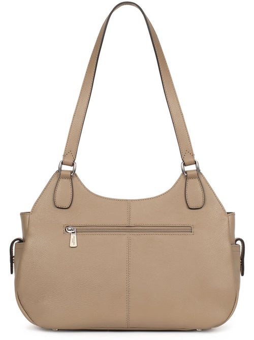 Bolso de hombro 2 asas - cuero mirabelle hexagona - Kiabi