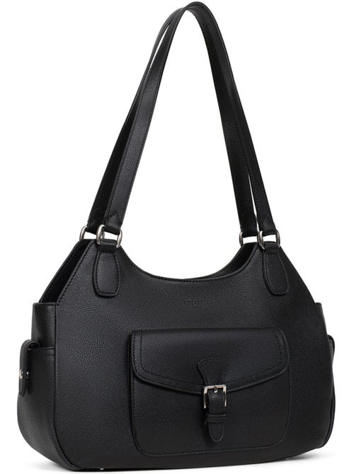 Bolso de hombro 2 asas - cuero mirabelle hexagona - Kiabi