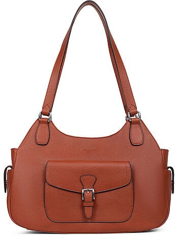 Bolso de hombro 2 asas - Cuero MIRABELLE