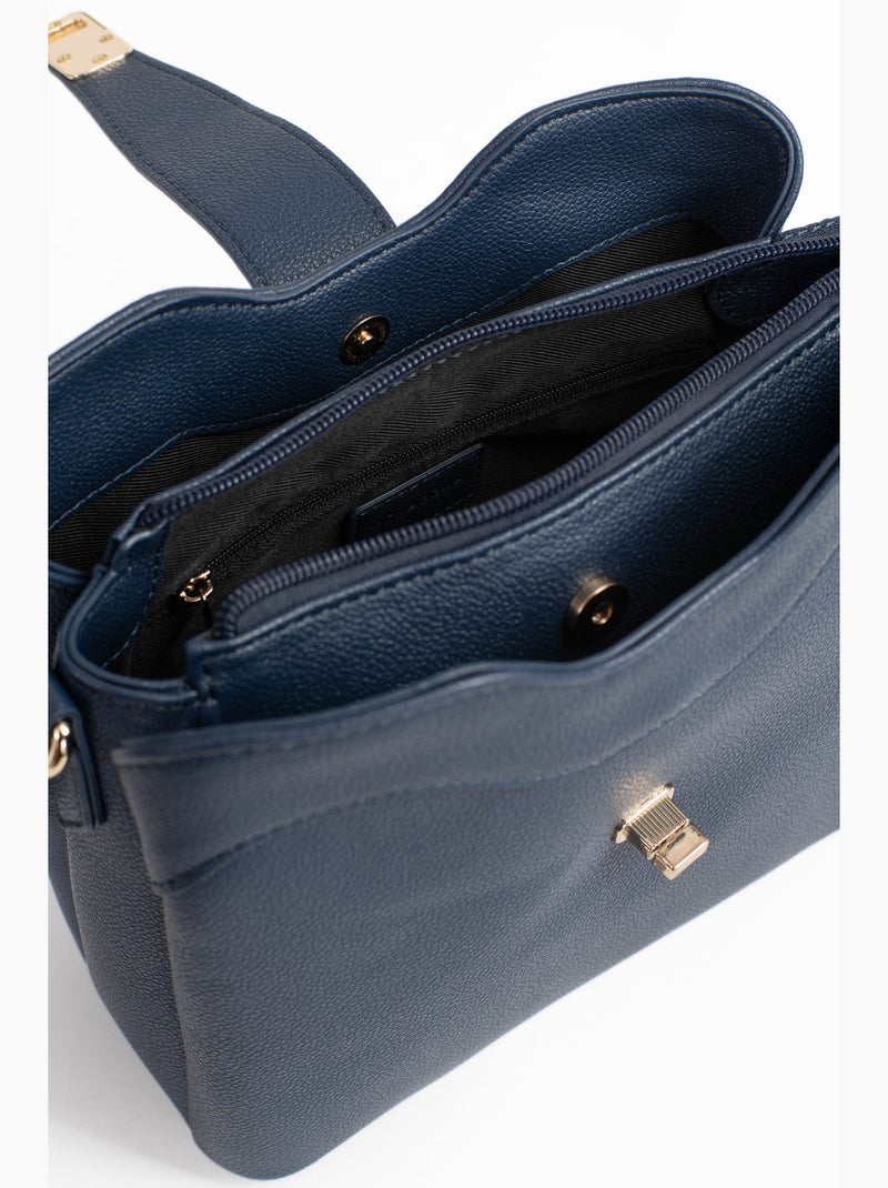 Bolso de hombro con 1 asa lys hexagona Azul marino - Kiabi