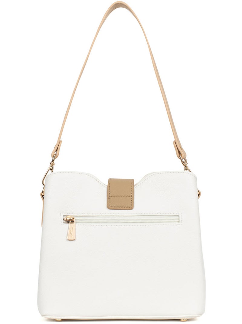 Bolso de hombro con 1 asa lys hexagona Blanco Multicolor - Kiabi