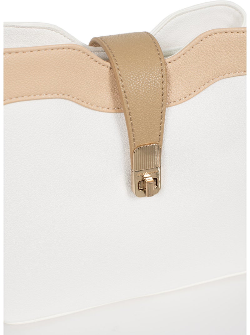 Bolso de hombro con 1 asa lys hexagona Blanco Multicolor - Kiabi
