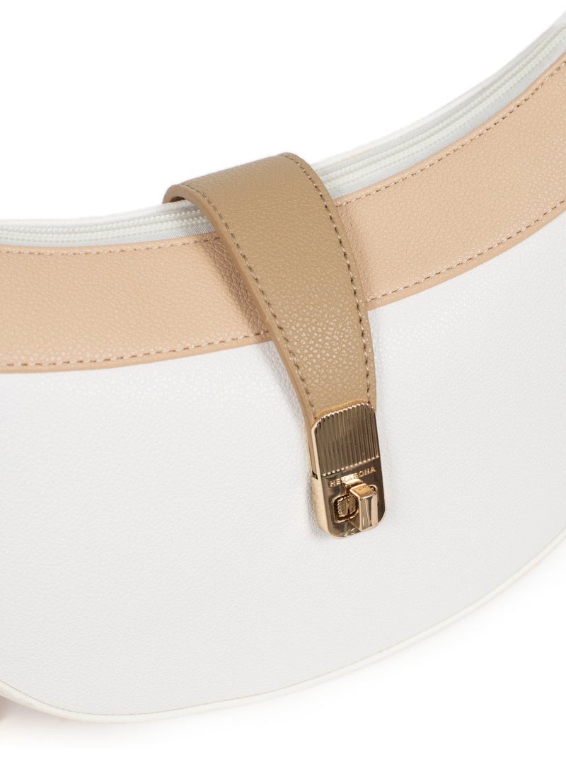Bolso de hombro con 1 asa lys hexagona Blanco Multicolor - Kiabi