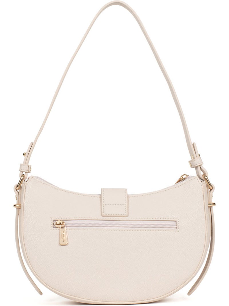 Bolso de hombro con 1 asa lys hexagona Marfil - Kiabi