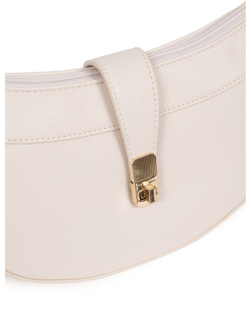 Bolso de hombro con 1 asa lys hexagona Marfil - Kiabi