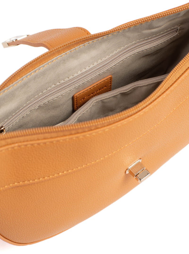 Bolso de hombro con 1 asa lys hexagona Marrón claro - Kiabi
