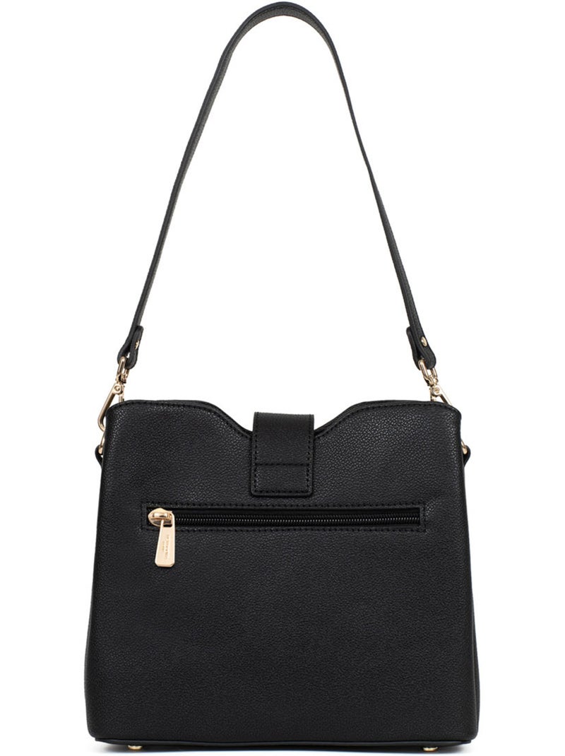Bolso de hombro con 1 asa lys hexagona Negro - Kiabi