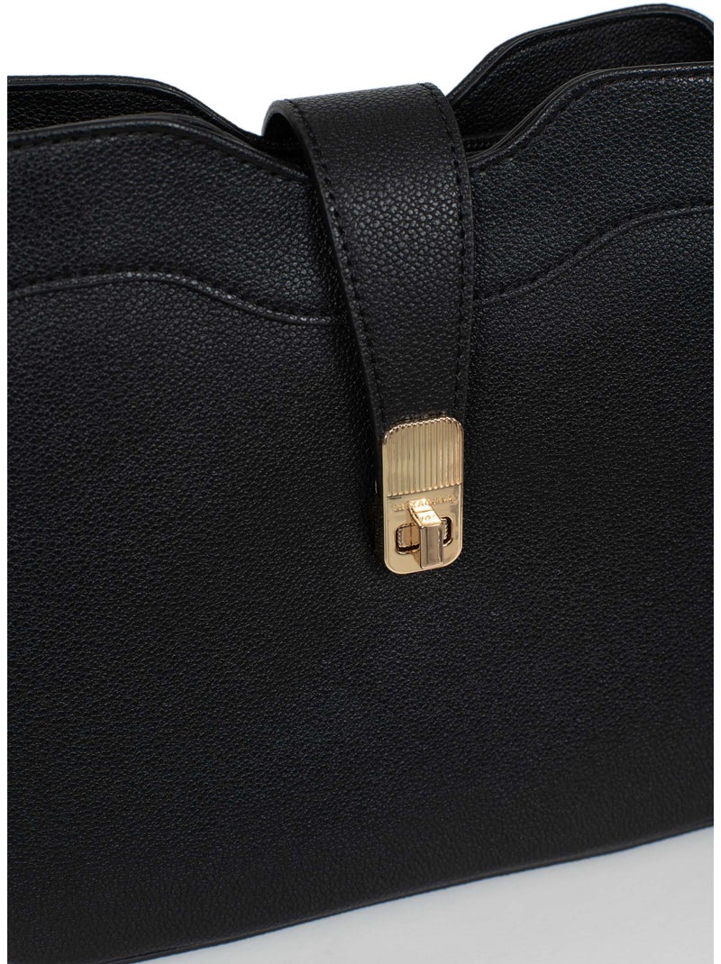 Bolso de hombro con 1 asa lys hexagona Negro - Kiabi