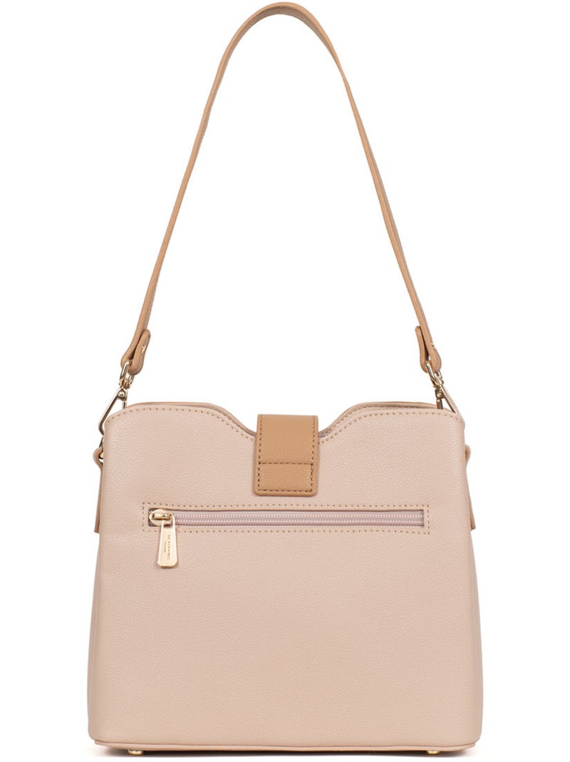 Bolso de hombro con 1 asa lys hexagona Nude - Kiabi