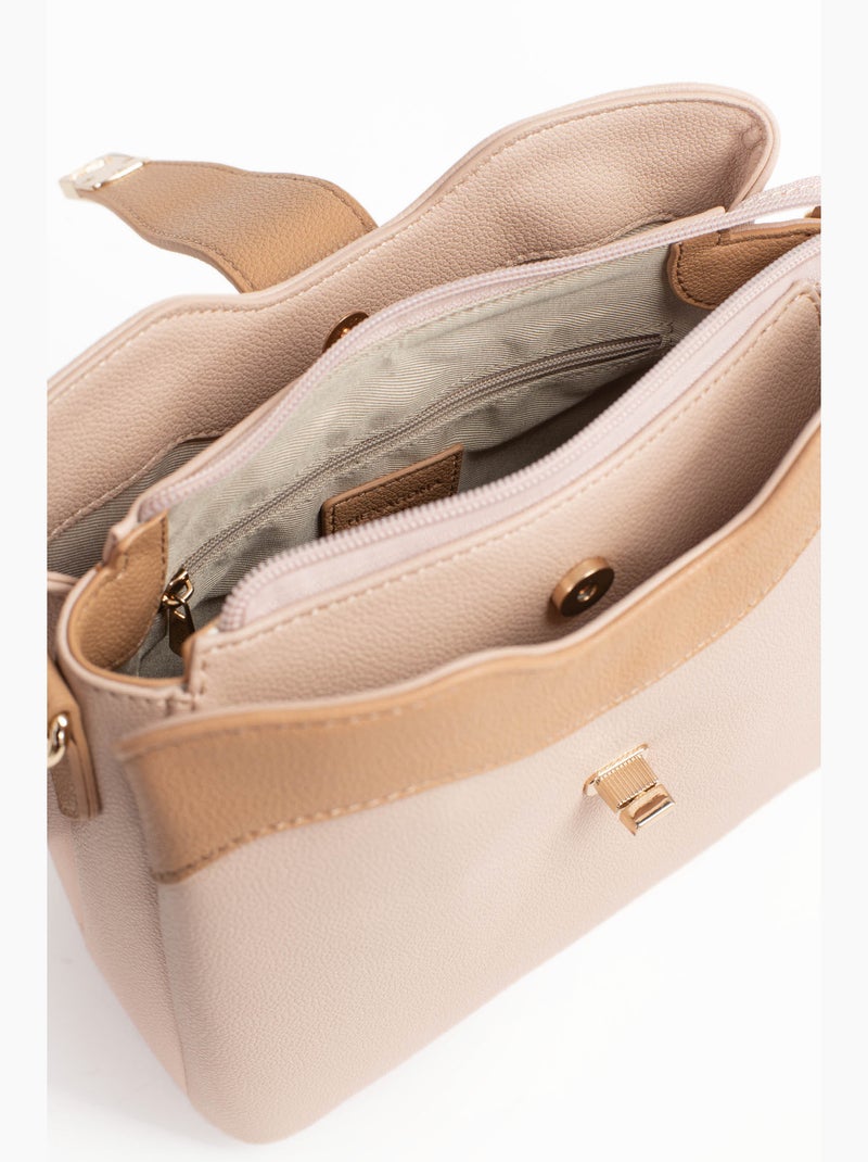 Bolso de hombro con 1 asa lys hexagona Nude - Kiabi