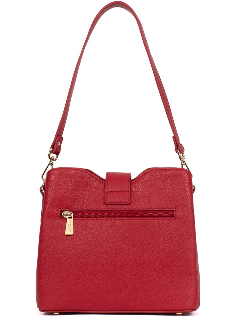 Bolso de hombro con 1 asa lys hexagona Rojo - Kiabi