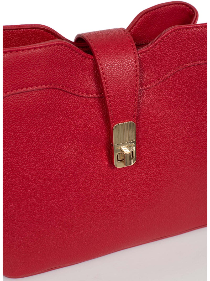 Bolso de hombro con 1 asa lys hexagona Rojo - Kiabi