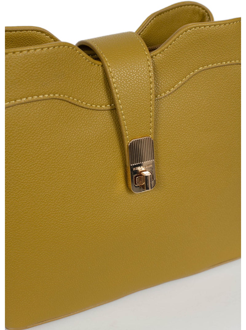 Bolso de hombro con 1 asa lys hexagona Verde anís - Kiabi