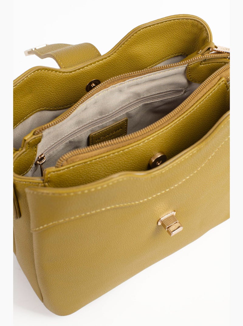 Bolso de hombro con 1 asa lys hexagona Verde anís - Kiabi