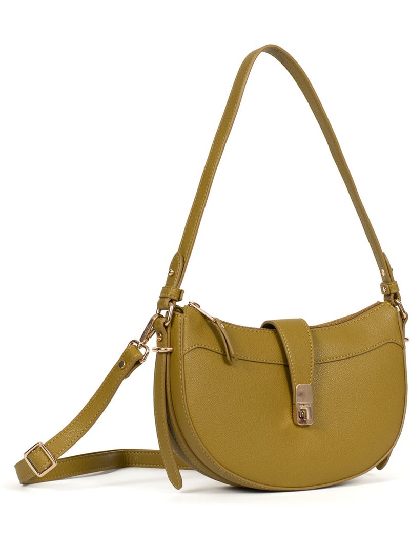 Bolso de hombro con 1 asa lys hexagona Verde anís - Kiabi