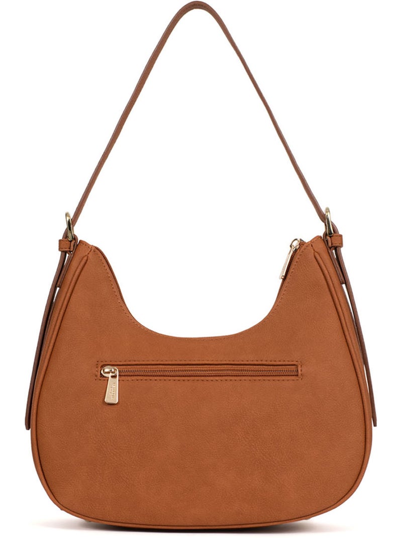 Bolso de hombro con 1 asa moly hexagona Marrón caramelo - Kiabi