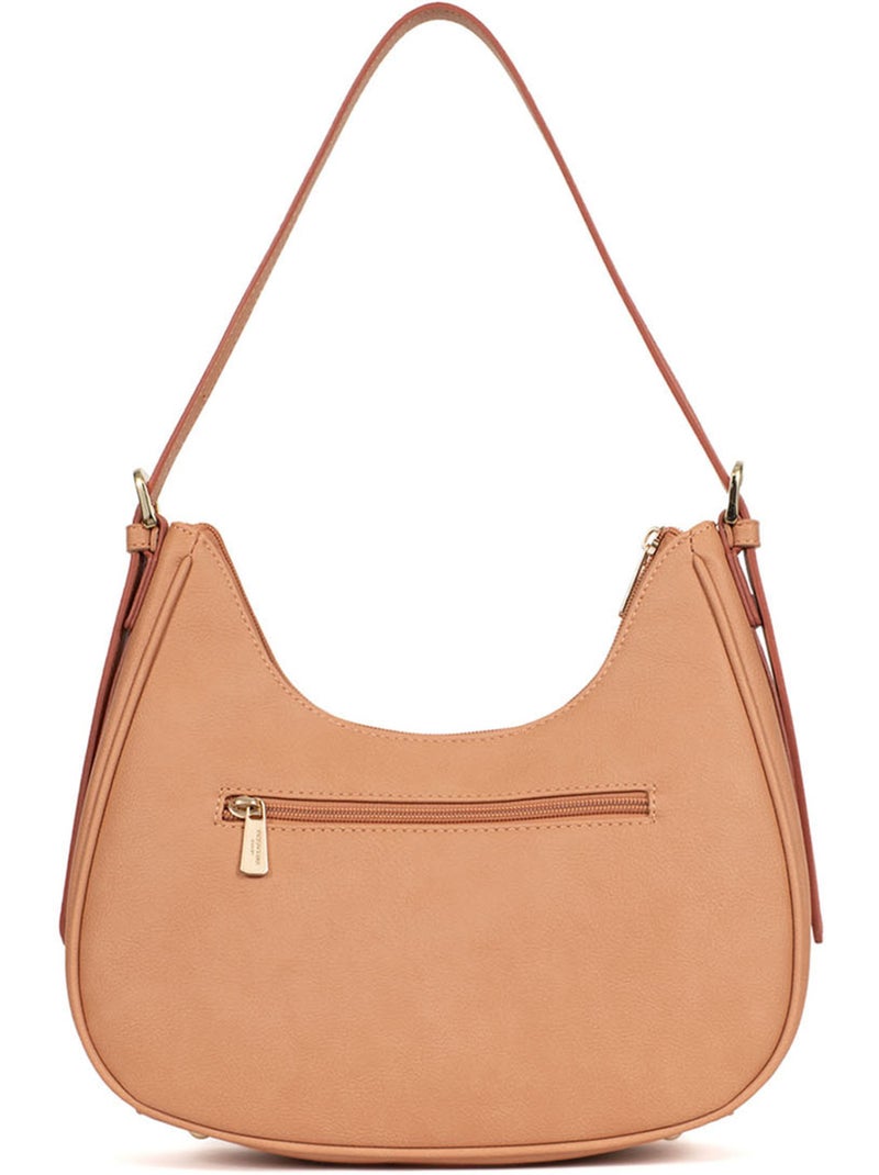 Bolso de hombro con 1 asa moly hexagona Melocotón - Kiabi