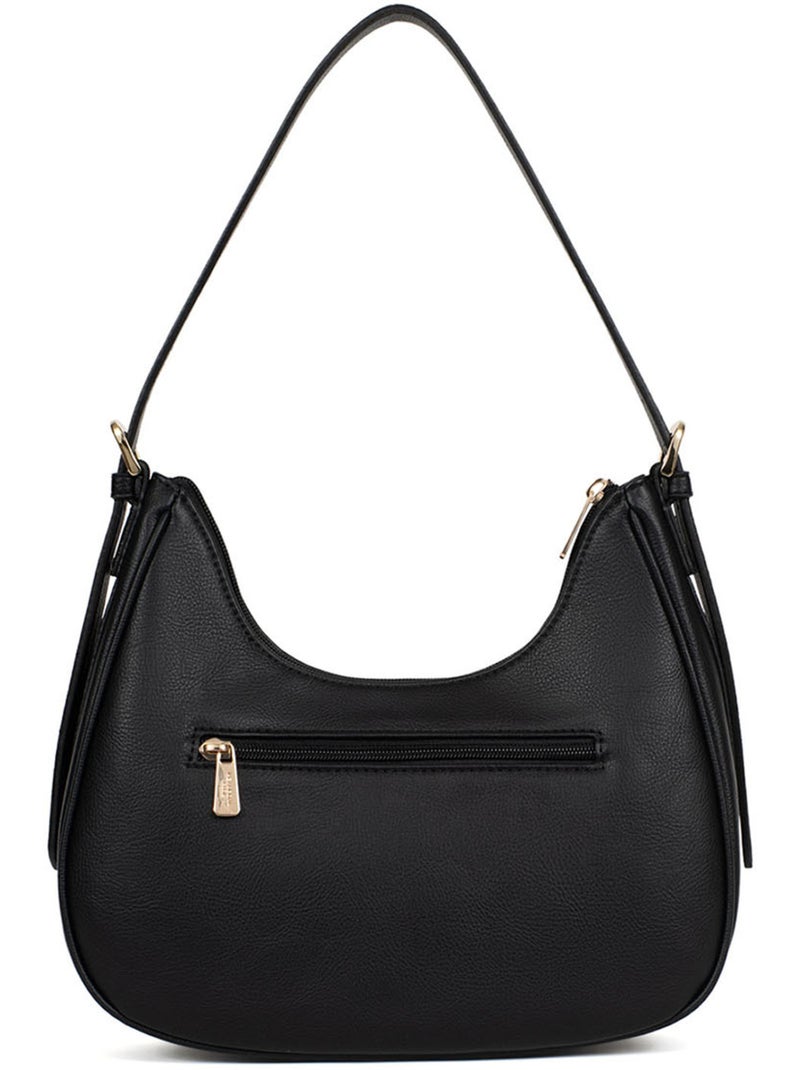 Bolso de hombro con 1 asa moly hexagona Negro - Kiabi