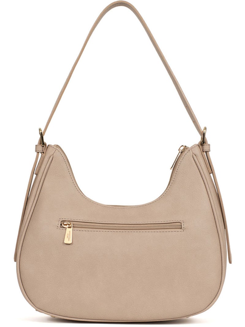 Bolso de hombro con 1 asa moly hexagona Taupe - Kiabi