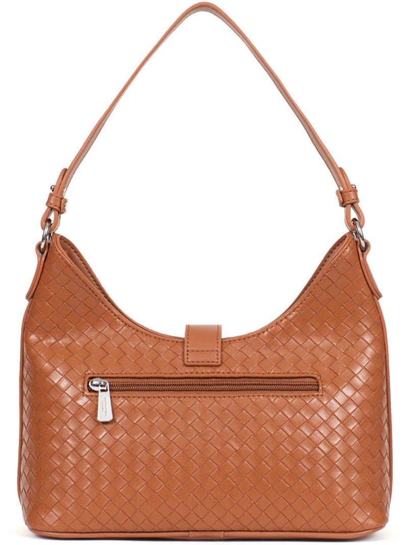 Bolso de hombro con 1 asa nila hexagona Marrón caramelo - Kiabi