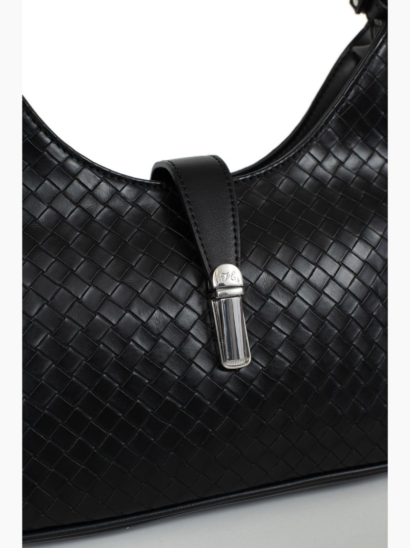 Bolso de hombro con 1 asa nila hexagona Negro - Kiabi