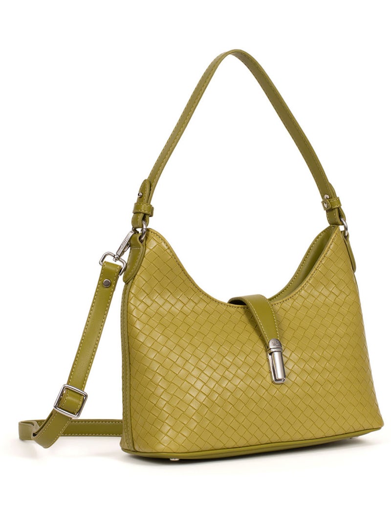 Bolso de hombro con 1 asa nila hexagona Verde claro - Kiabi