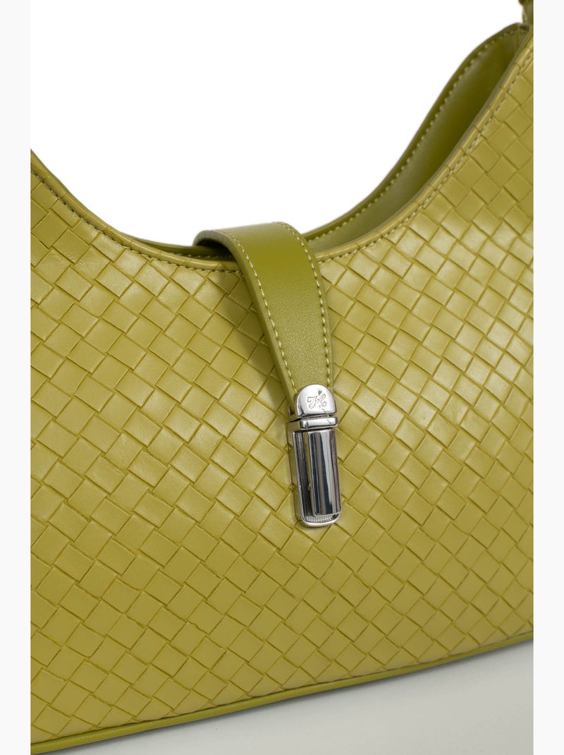 Bolso de hombro con 1 asa nila hexagona Verde claro - Kiabi
