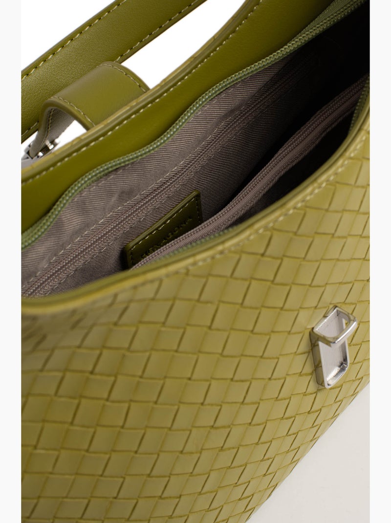 Bolso de hombro con 1 asa nila hexagona Verde claro - Kiabi