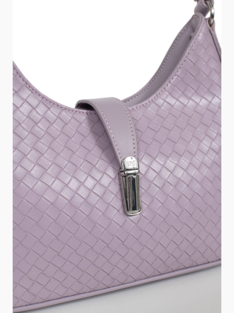 Bolso de hombro con 1 asa NILA Malva chiaro - Kiabi