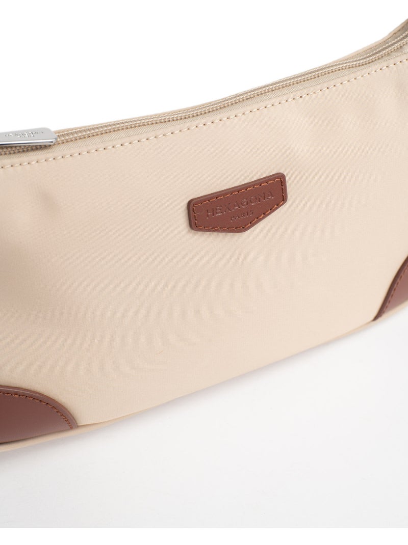 Bolso de hombro con 1 asa pop hexagona Beige arena - Kiabi